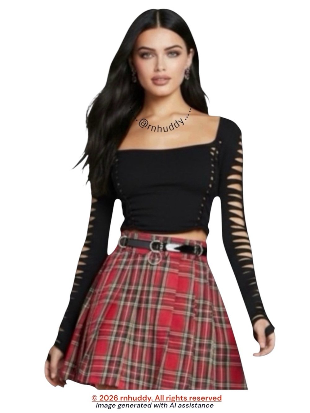 NWT Current Mood x Dolls Kill XXS onyx slashed cutout top